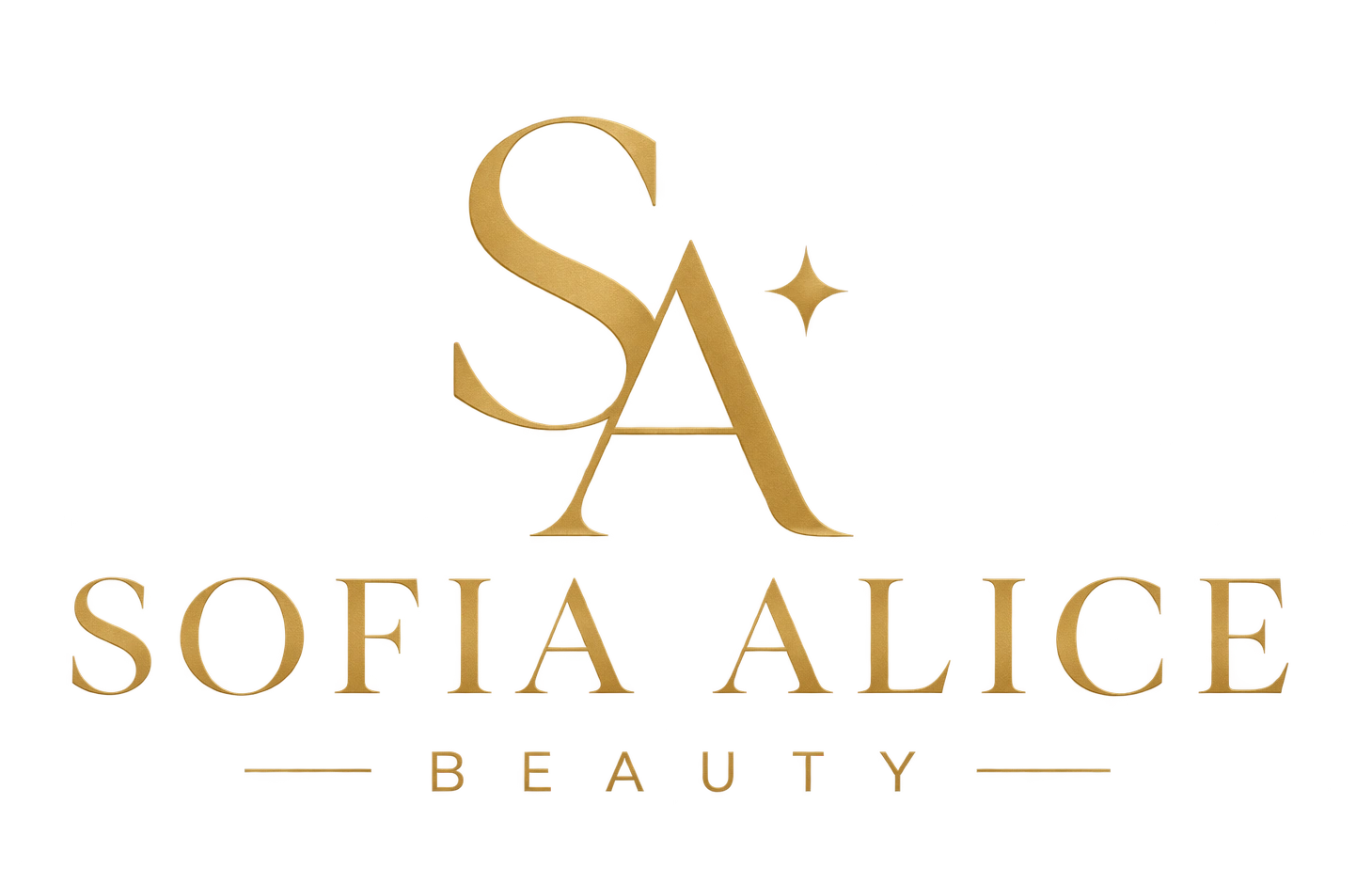 Logo Sofia Alice em dourado